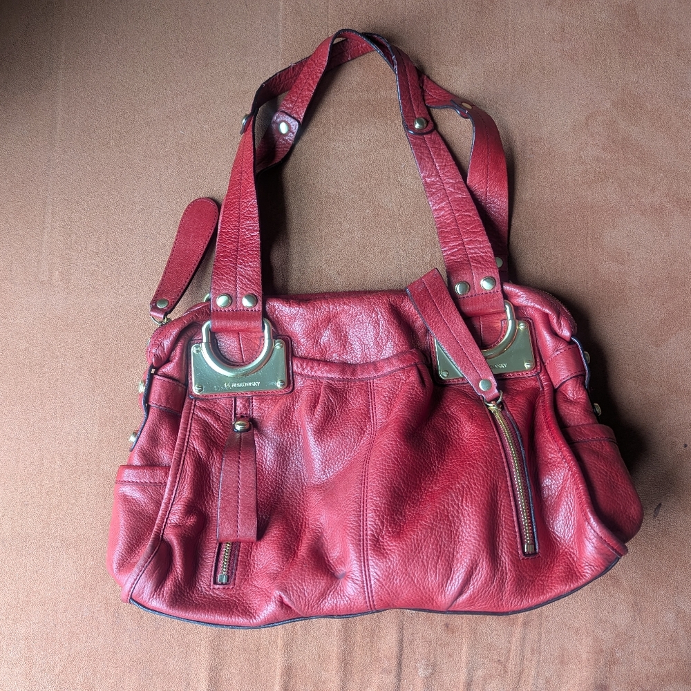 Red Leather Handbag